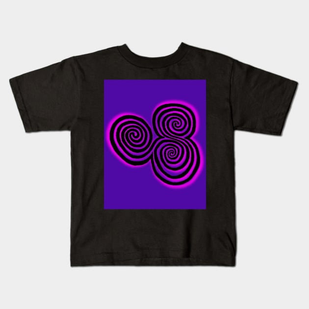 Newgrange Spiral Kids T-Shirt by Celtic Morrigan